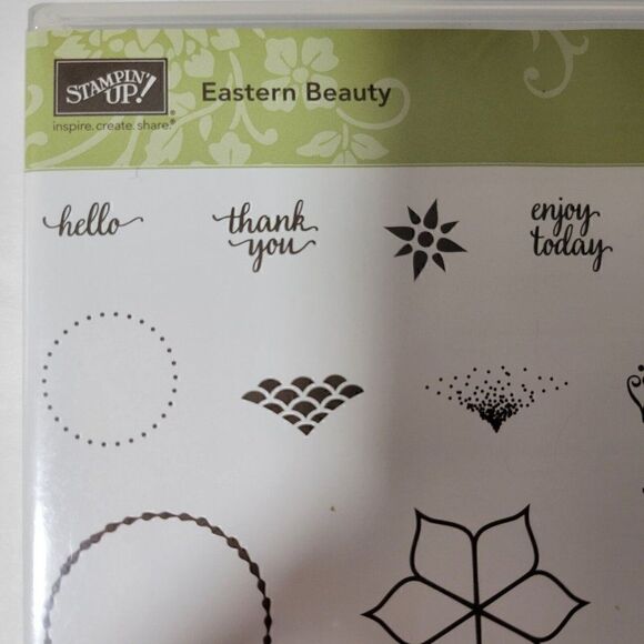 Stampin' Up EASTERN BEAUTY Clear Mount Stamp Set Of 21 Card Making Scrapbooking - Picture 6 of 12